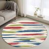 Moderní kulatý koberec Barevné bloky Styl inkoustové malby Dekorace do domácnosti Podložka Nordický minimalistický Obývací pokoj Ložnice Protiskluzový koberec