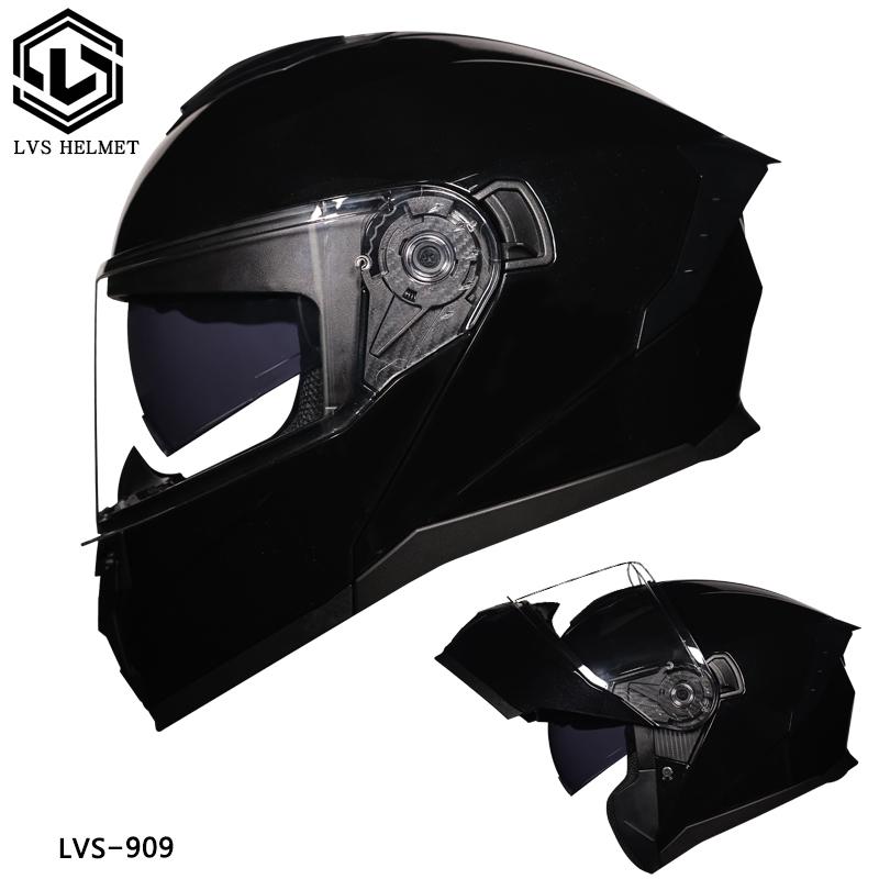 Motorcycle helmet, men's and women's all season universal flip face helmet, double mirror semi full coverage motorcycle, persona