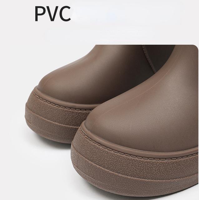 Módní dámské holínky 2025 Nové voděodolné boty pro ženy Venkovní protiskluzové dámské pracovní boty Vysoce kvalitní platformové EVA boty