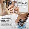 MAGKING K1 Serie Für iPhone 14 Pro Max Magnetische Hülle PC+TPU+PU Handyhülle mit Kartenhalter Ständer