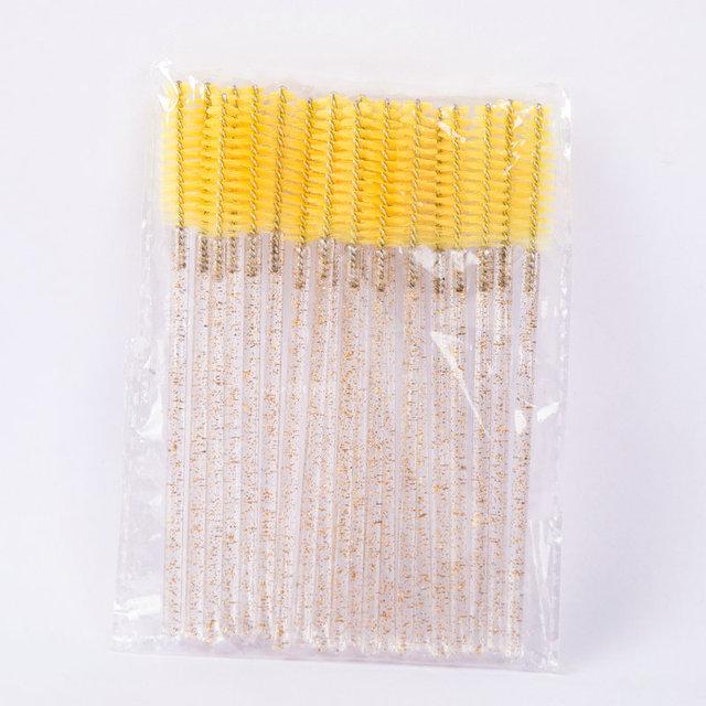 

50 шт. одноразовые кисти для ресниц, инструменты для наращивания ресниц, кисть для бровей, тушь для ресниц, аппликатор, катушки для ресниц