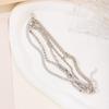 Autumn new jewelry alloy multi-layer stacked bracelet personalized niche diamond-encrusted bracelet women