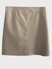 Women's High-Waist A-Line PU Leather Skirt - Black, Slim Fit, Anti-Exposure, Autumn/Winter.