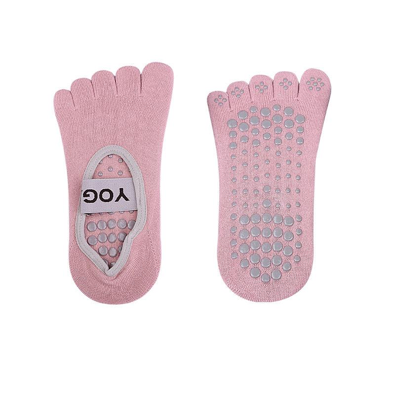 Five-toed Yoga Socks Are Soft and High Elastic, Skin-friendly, Pat Sweat 3D Particles, Plantar Anti-skid and Slow Pressure, Broadband Backless Toes