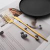 6/30Pcs Matte Gold Dinnerware Set Stainless Steel Dinner Knife Fork Spoon Cutlery Set Korean Kitchen Flatware Tableware Set