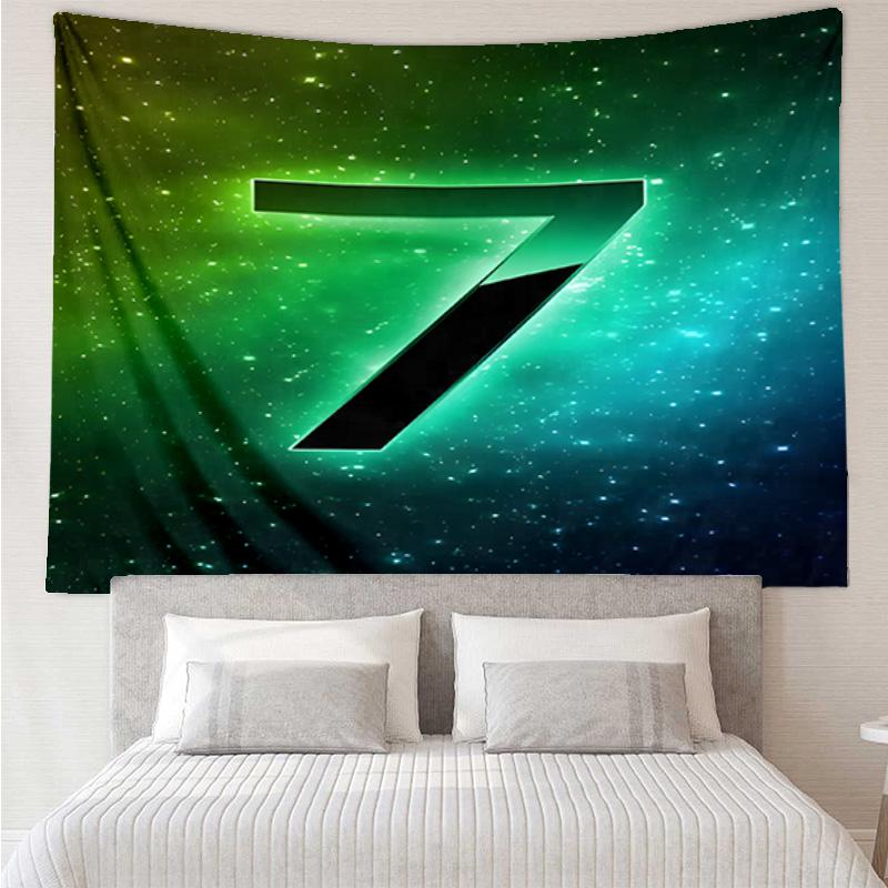 Football Number Seven Tapestry Hanging for Bedroom,Livingroom, Playroom,Decor Art Room Wall Tapestry Holiday and Birthday Gifts
