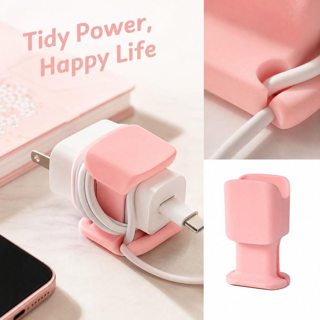 Silicone Phone Charger Cable for Management Storage
