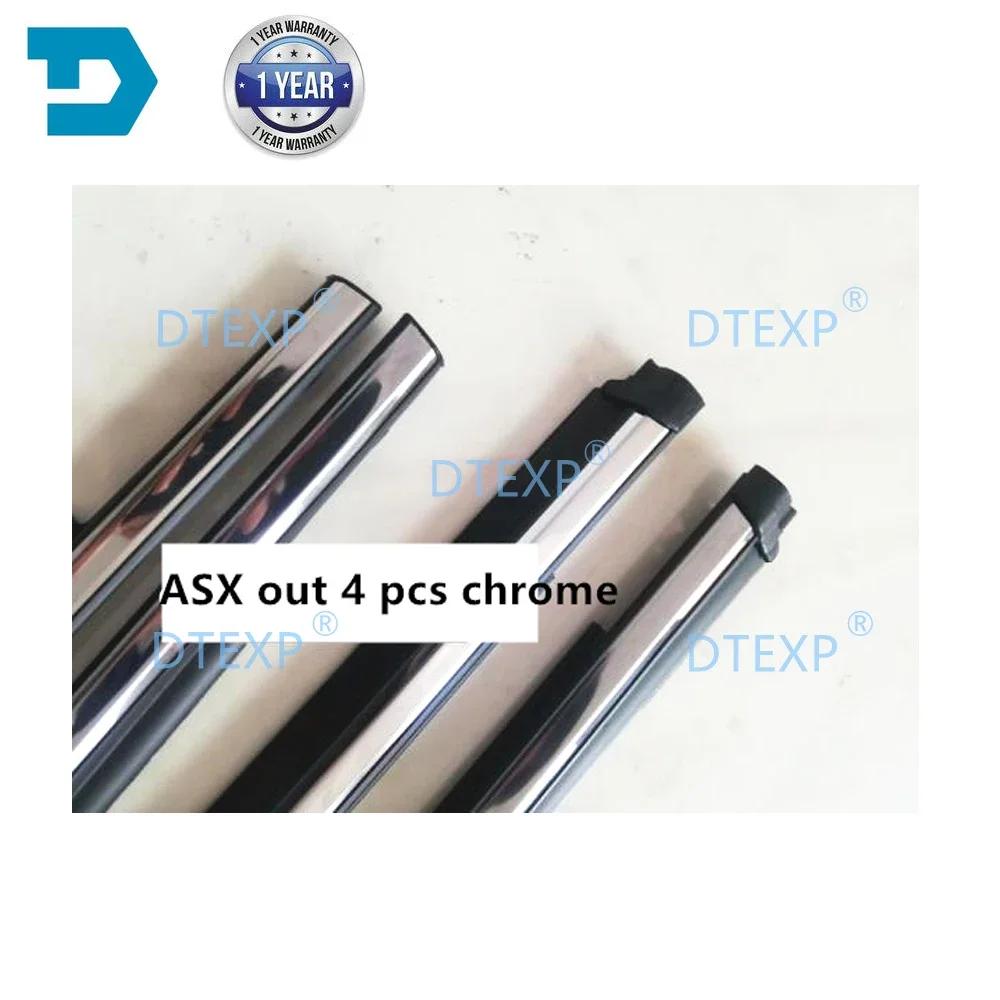 4 Pieces Chrome Outside Windows Rubber