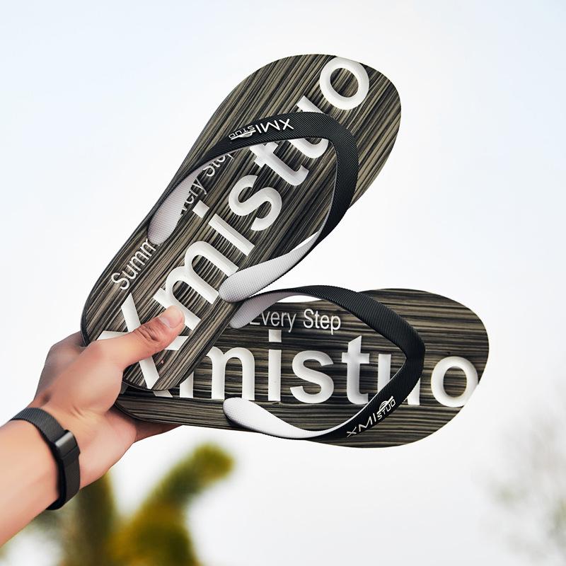 Повседневные нескользящие дизайнерские тапочки мужские индивидуальные шлепанцы с мягкой — фото 4