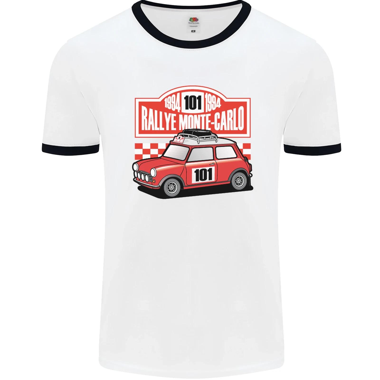 Мужская футболка-рингер Rallye Monte Carlo Mini Rally Car 3XL