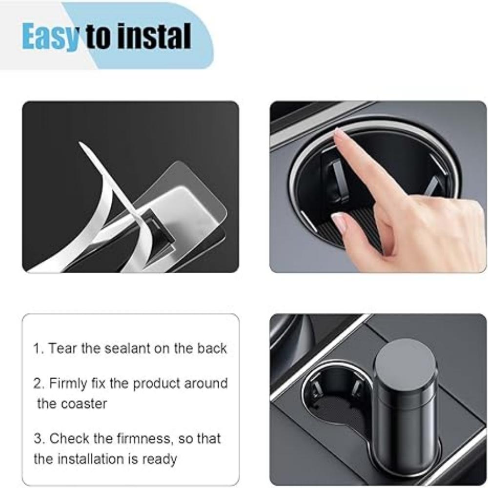 6pcs Car Cup Holder Limiter Universal Automotive Interior Center Console Anti Shake Storage Compartment Holder Car Accessories