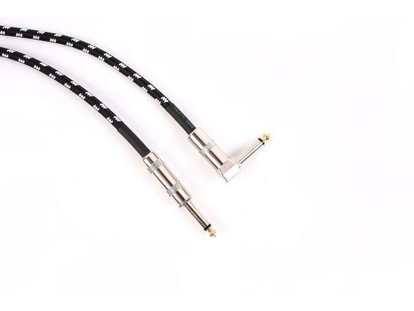 3m/6m Noise-Reducing Elbow Audio Cable for Acoustic/Electric Guitars and Bass