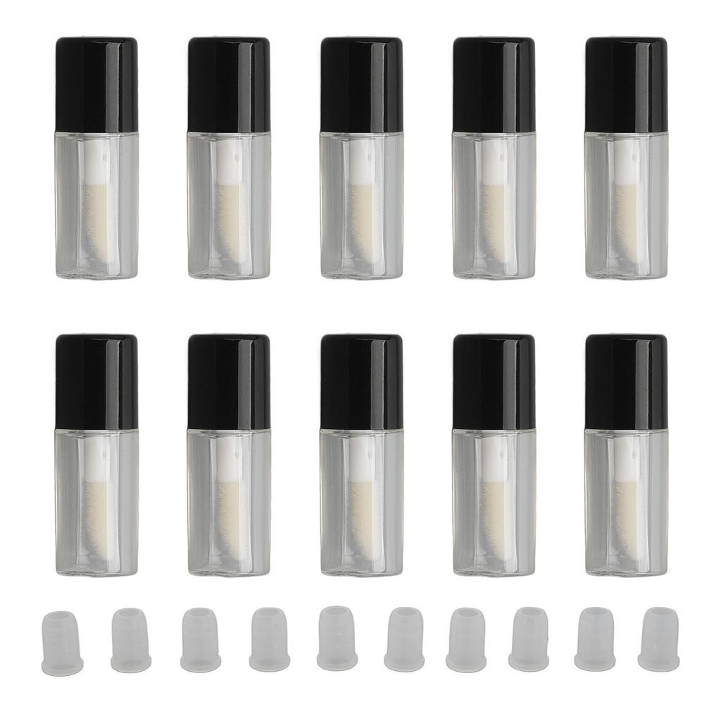10pcs 1.5ml Lip Gloss Tube Mini Reusable Clear Empty Lip Gloss Containers for Lipstick Sample Lip Balm