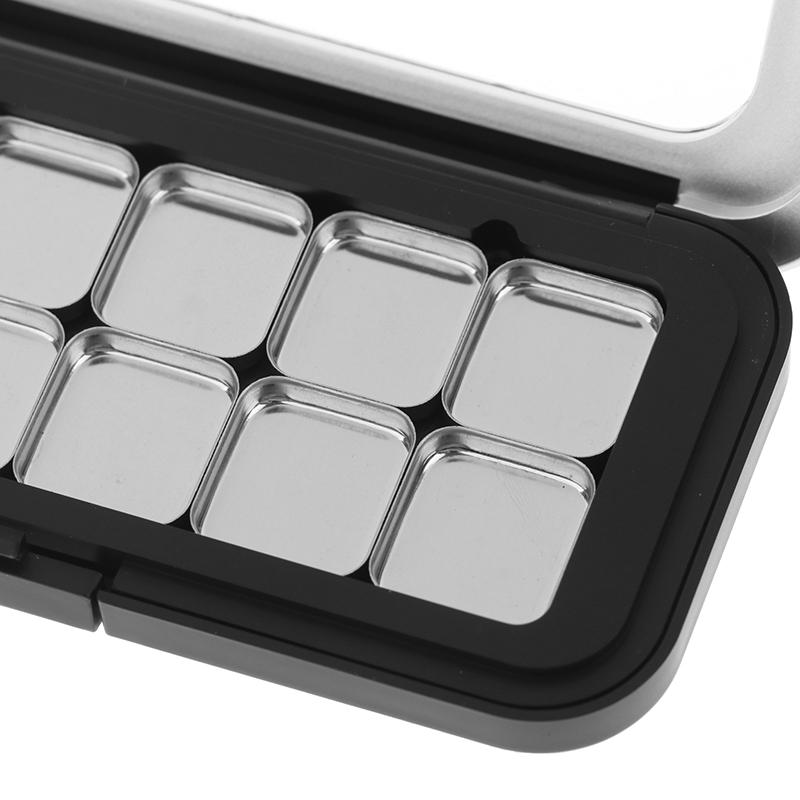 Leere magnetische Kosmetikpalette 1/2/3/4/6/7/12 Fächer Eisenplatte Lidschatten Rouge Lippenstift DIY Make-up Box