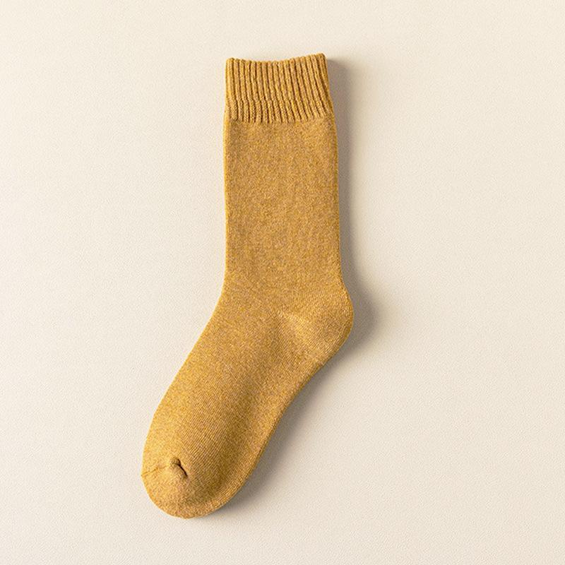 Winter Thicken Warm Men Knee Long Socks Wool Keep Warm Longer Stocking Compression Winter Terry Socks Cotton Cover Calf Sox Gift