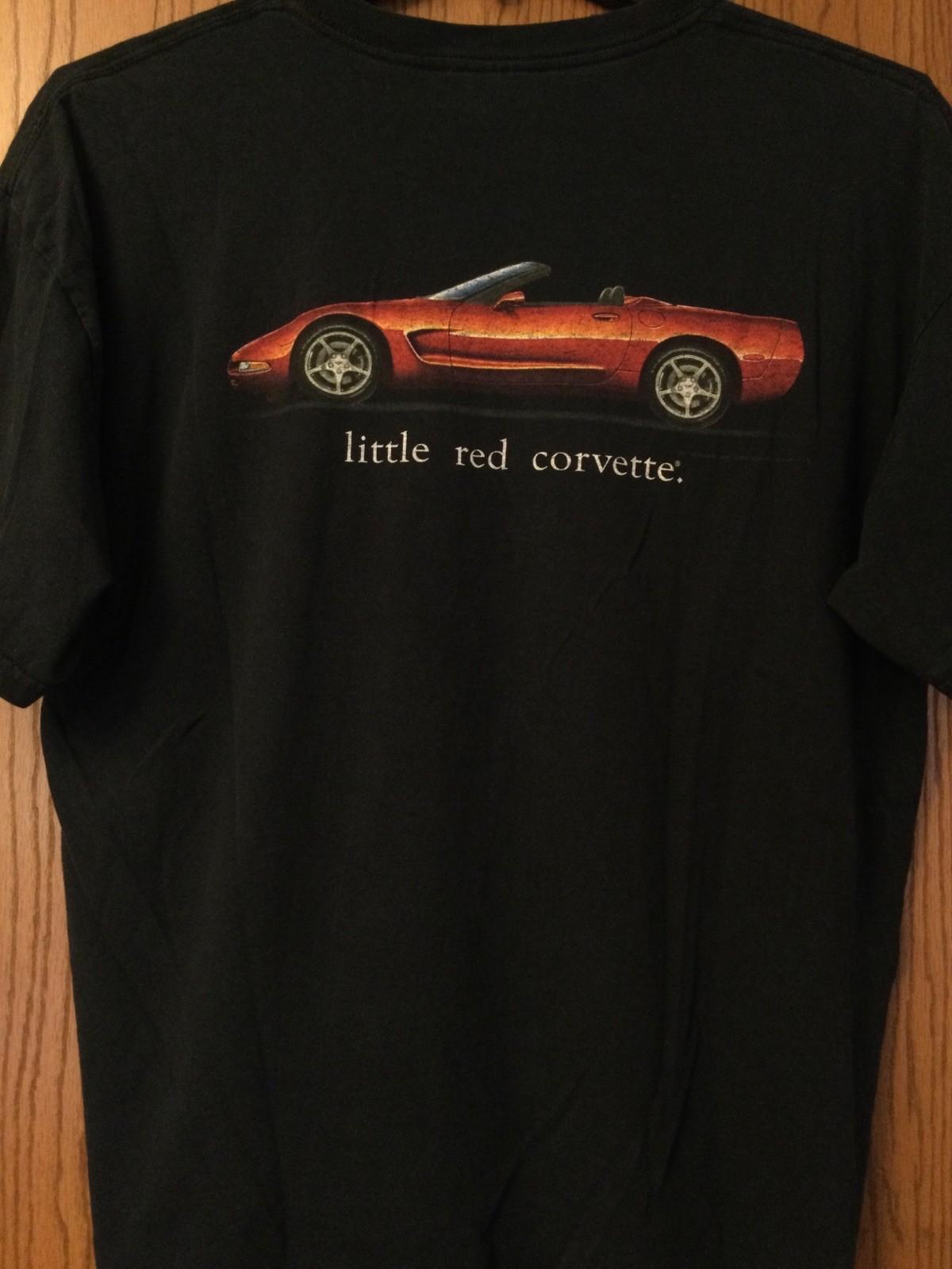 Little Red Corvette - Black Shirt - 2 Sided - XL S