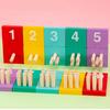 Kids Number Wooden Stacking Toy For Preschool Math Skills Fine Practice Motor