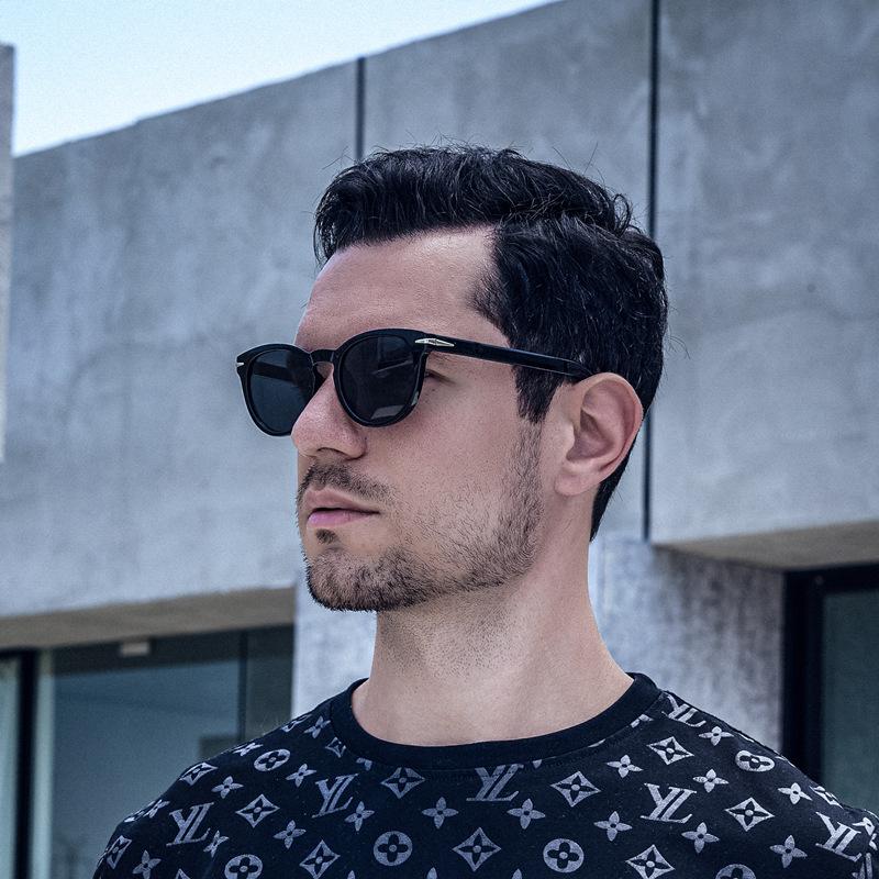 Vintage David med solbriller Dame Solbriller med liten innfatning Herre Trendy solbriller