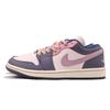 Jordan Air Jordan 1 Slip Resistant Coverage Abrasion Resistant Low top Vintage Basketball Shoes Women's Purple Pink DZ2768-651(Team59-)