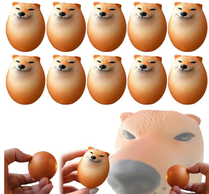 Dog Squishy Egg Toys !   Shibako Egg Shiba Inu Egg Slow Rising Squishy - Dog Egg Toy Stress Relief - Dog Eggs Decompression Toy