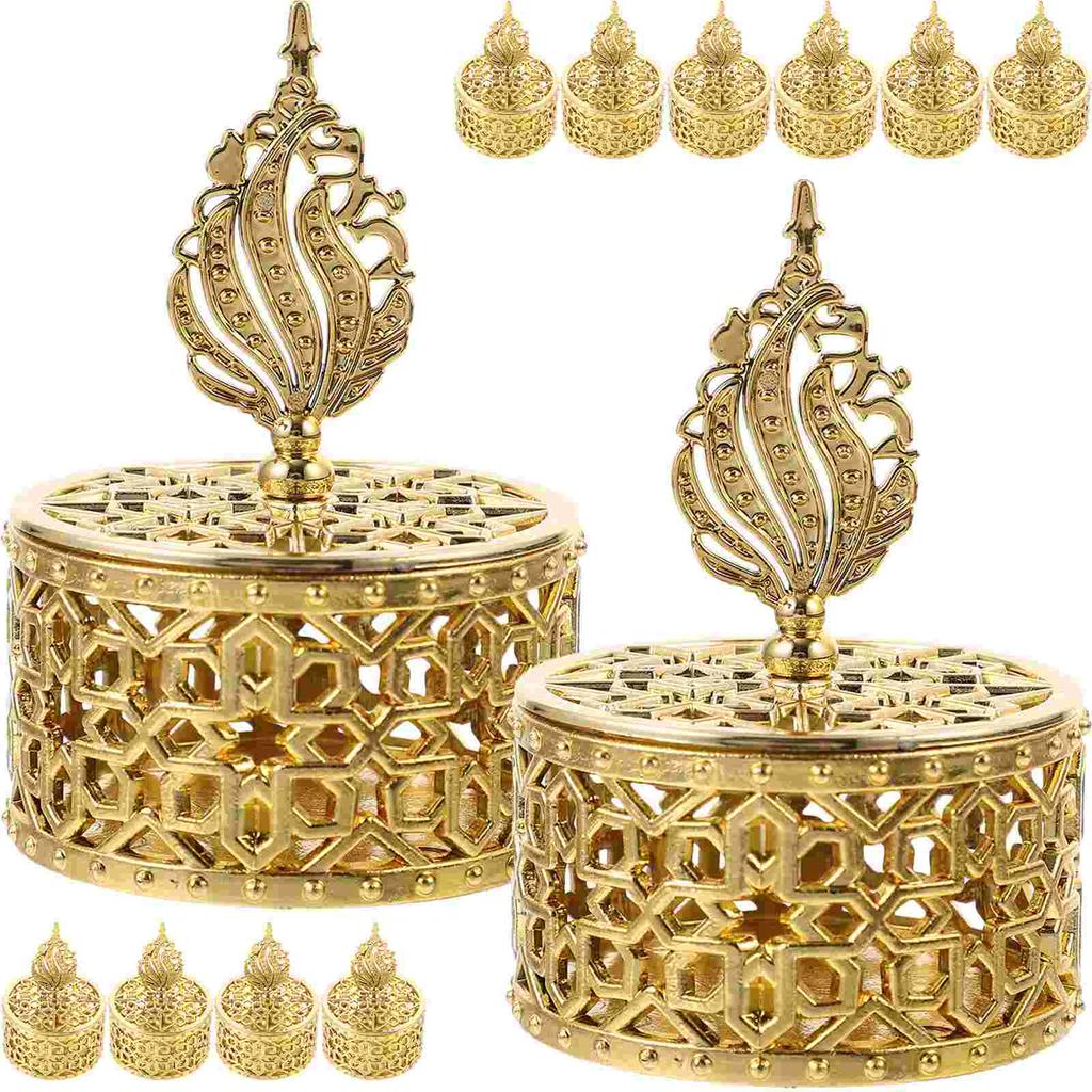 12 Pcs Candy Box Decorative Storage Hollow Gift Containers Favor Boxes Snack Packing Jewelry Boxes Wedding Home Organization