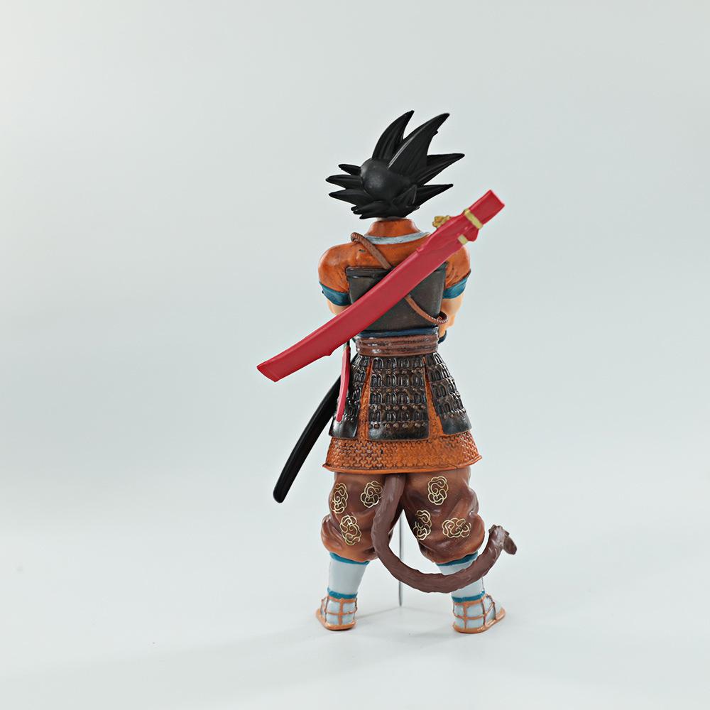 21cm Anime Dragon Ball Z Figure Samurai Son Goku Broly Super Saiyan Action Figures PVC Collection Model Doll Ornaments Playthings Present