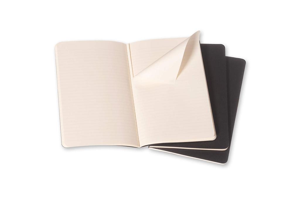 Moleskine Cahier Journal Horizontal QP311 Black Notebook, Ruled, PKT,