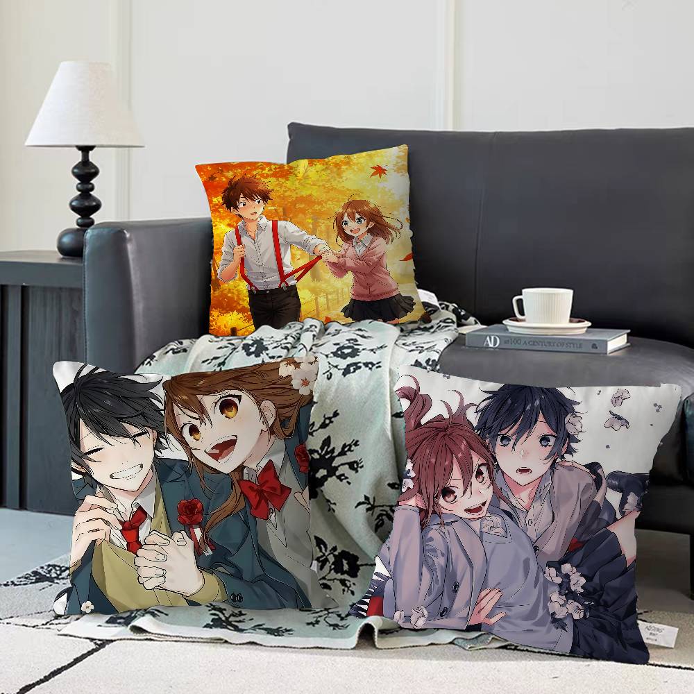 Anime H-Horimiya Pillow Anime Pillow Sofa Bed Head Pillow Cover Cushion Cover 45x45 Cm Fashion