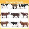 Realistic Pvc Cow Long Horned Bull Yellow Cattle Model For Kids Learning And Animal Enthusiast Display