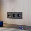 Modern EU Standard Wall Power Plastic Frame Single Electrical Wall Plug Wall Electric Sockets Germany Russia