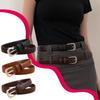 New Fashion Versatile Thin Belt Decorative Suit Waist Jeans Belt Skirt Black With T7L0
