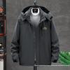 9XL Plus Size Outdoor Winter Jacket: Thick, Windproof, Fleece-Lined for Fishing, Mountaineering, Cycling.
