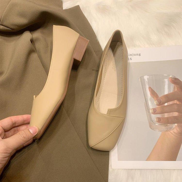 Late evening wind gentle shoes single shoes women's 2025 new autumn ladyshoes flat-soled pregnant women soft-soled flat shoes one-pedal shoes