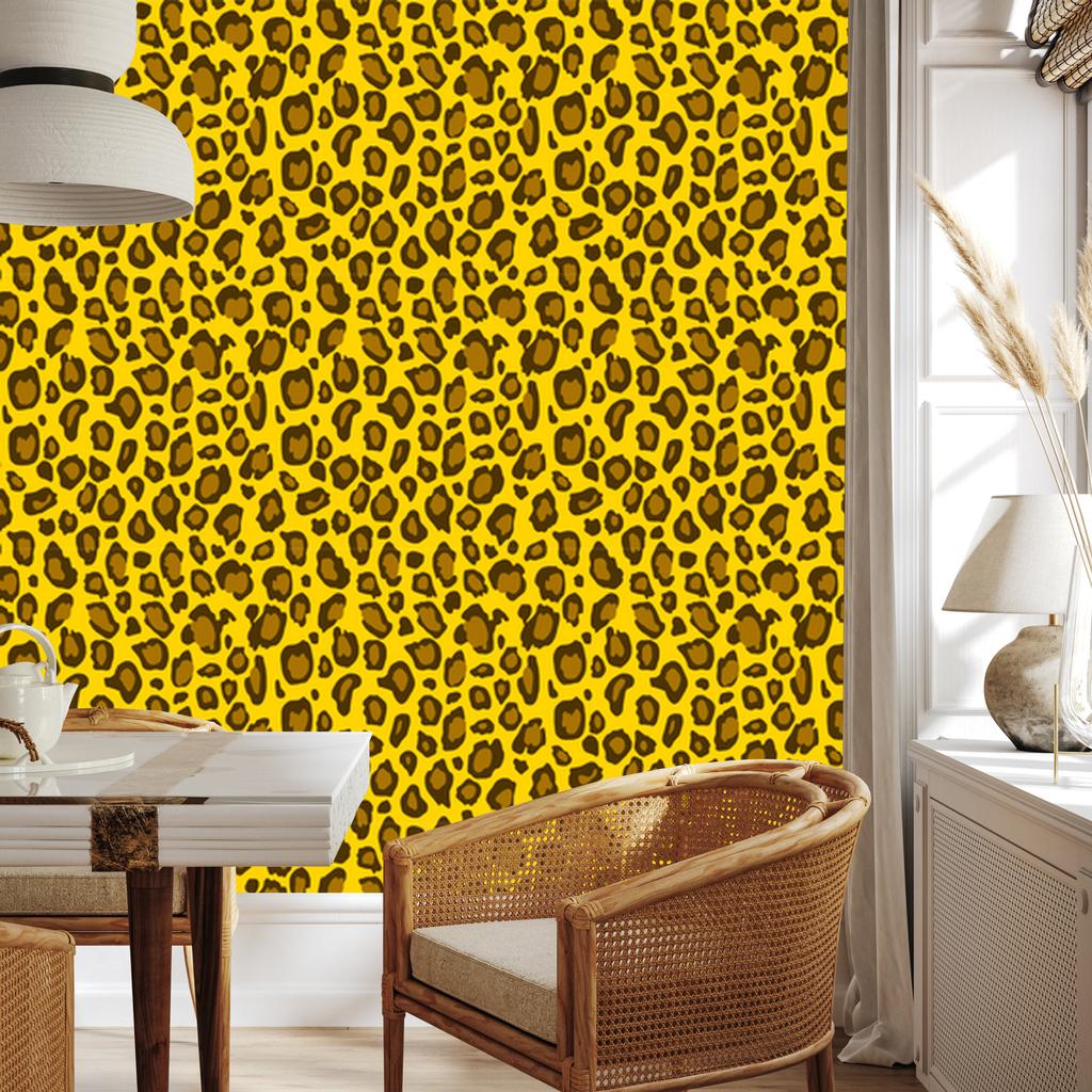 Yellow Leather Wallpaper Yellow, Ochre and Gold for Living Room and Bedroom 50x1000