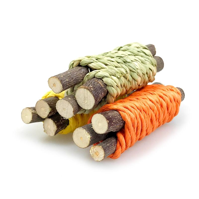 9 Stück Kaninchen Kauspielzeug Hamster Spielzeug für Meerschweinchen Kaninchen Eichhörnchen Rennmäuse Aktivitätsspielzeug Zubehör Geschenk für Haustier