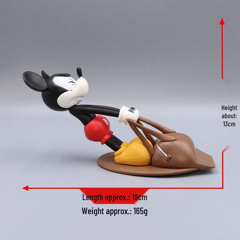 Mickey Mouse No-Punch Doorstop: Cute Anti-Collision Home Ornament.