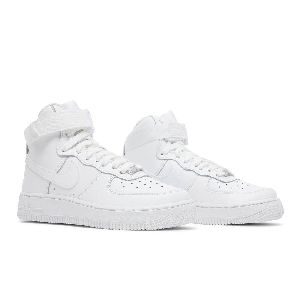 Nike Air Force 1 High LE Grade School 'Triple White' (Unisex) White / White / White Kids' Skateboarding Shoes DH2943 111