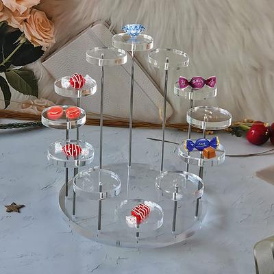 3/5/12 Etagen Cupcake Ständer Acryl Präsentationsständer Für Schmuck/Cupcake Dessertständer Hochzeit Geburtstagsfeier Geeignet Für Kleine Artikel
