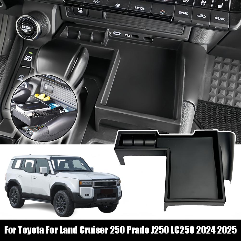 Center Console Organizer Tray for Toyota Prado LC250 Upper Layer Storage Box Dashboard Insert for Small Items & Phone Holder