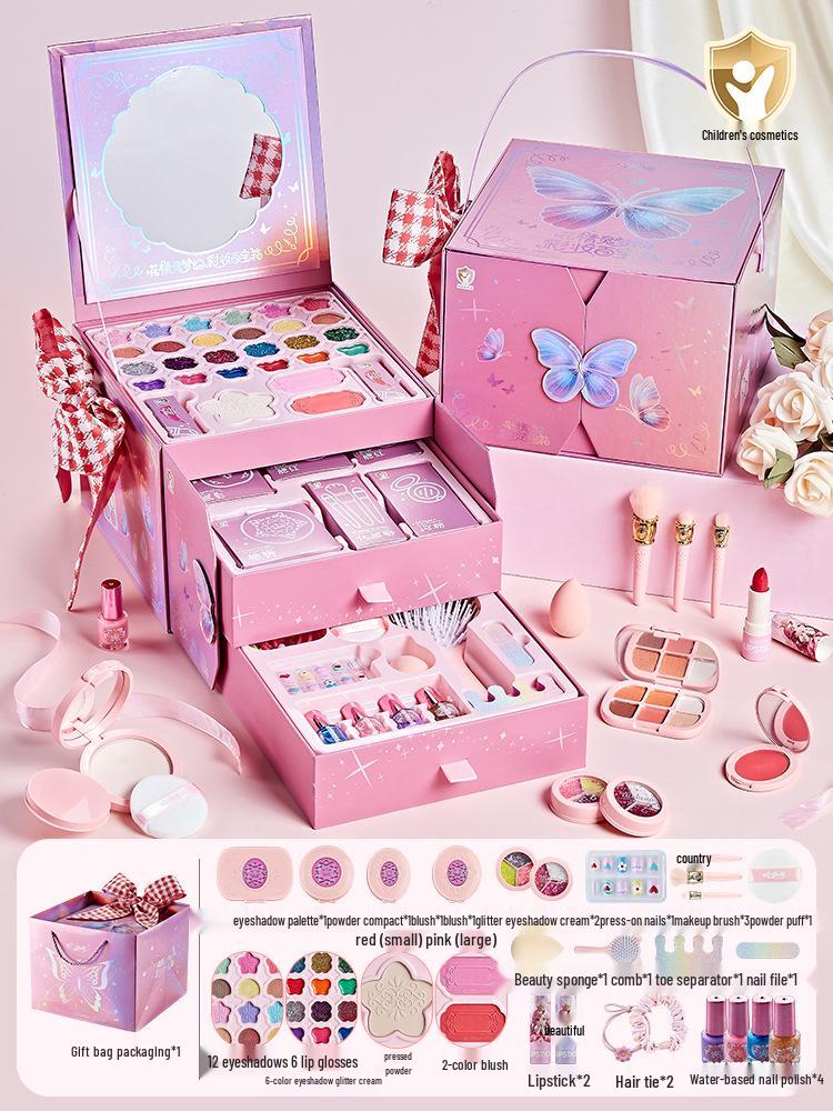 Children's Cross-border Makeup Set: Little Princess Cosmetics & Art Box - Perfect Birthday Gift
