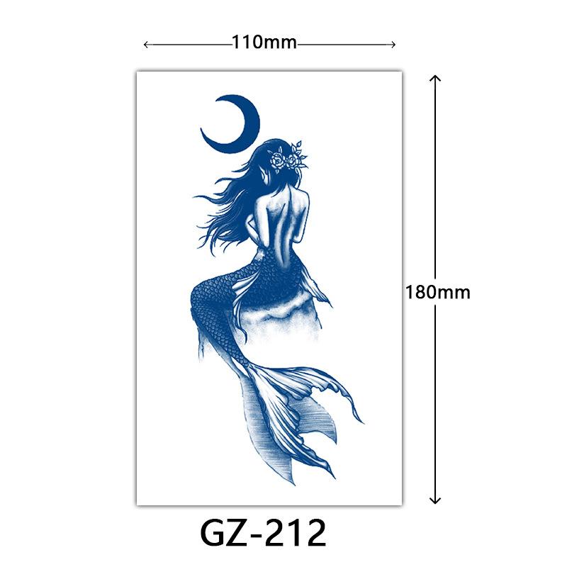 Herbal Semi-Permanent Tattoo Sticker, Semi-Permanent Tattoo Sticker, Anti-Rub, Anti-Sweat Tattoo