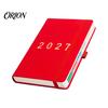 Lined Writing Notebook for Notes 2027 English Weekly Planner A5, 320 Page Schedule with Elastic Monthly Index Productivity Band & Pen Holder,
