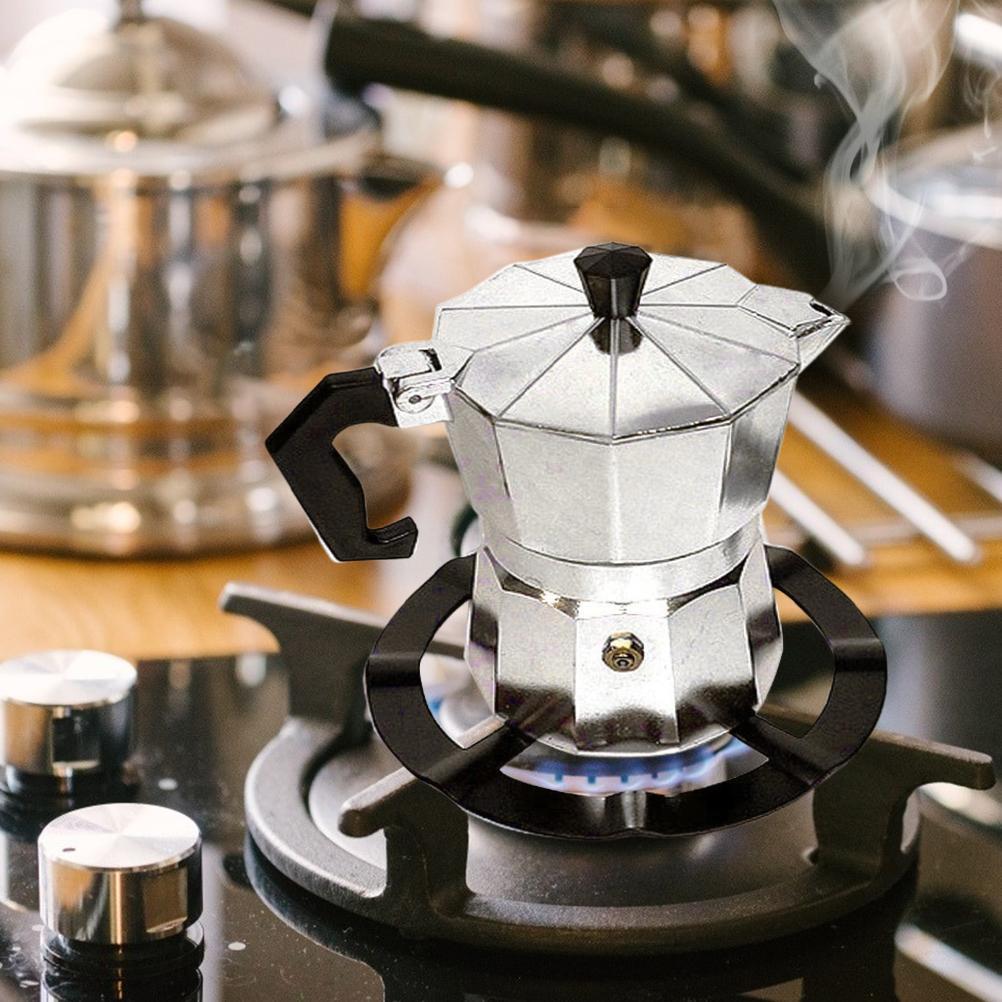 Moka Pot Stove Stand Steel Coffee Pot Holder Gas Range Support Ring  Grate Gas Hob Rack Kitchen