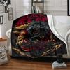 1pc Black Bear Costume Blanket - Lightweight Flannel Fleece with Digital Printing, Soft Warm for Sofa, Travel, Camping, Office yy251018277