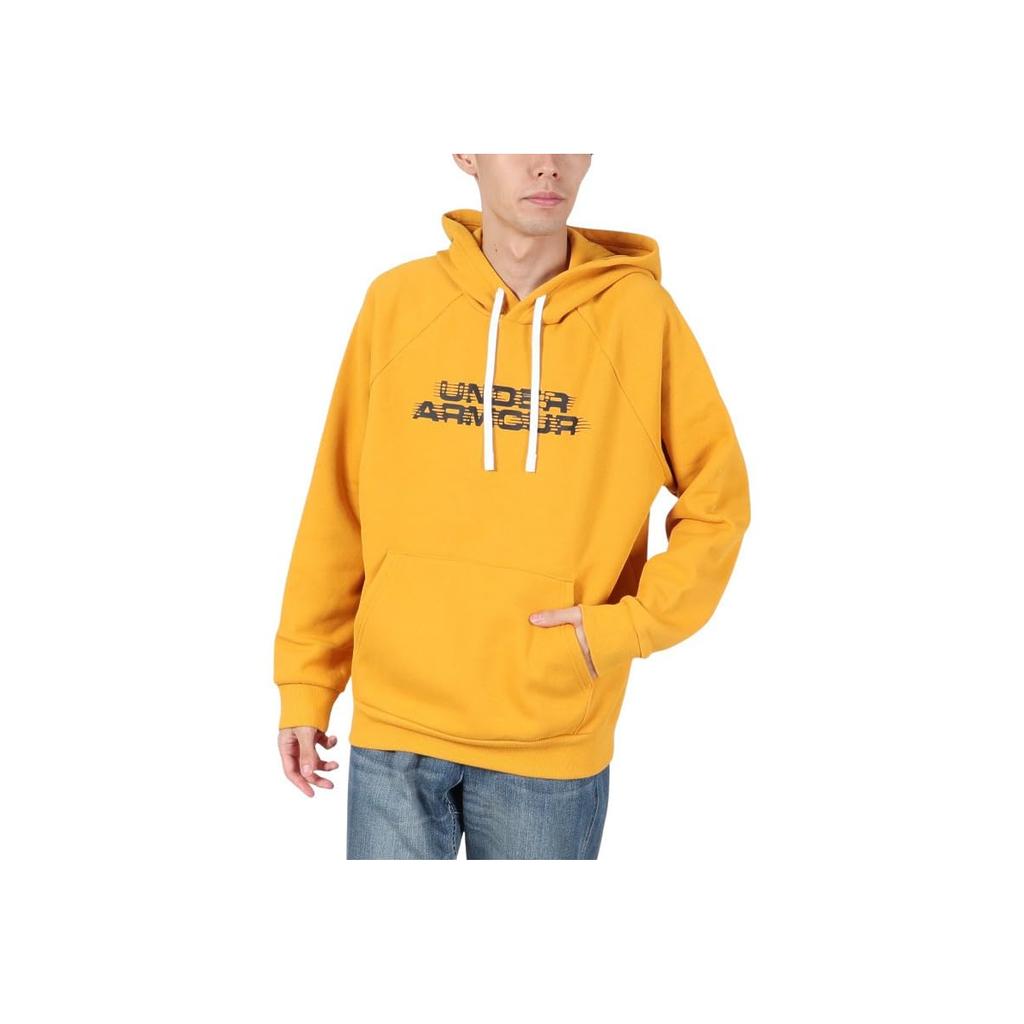 Under Armour Rival Loose Fit Soft Comfortable Long Sleeve Hoodie Men hoodies Gold 1389428-711