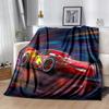 1pc Mcqueen Flannel Blanket Soft Warm Throw Blanket for Bedroom Living Room Bed Travel Camping Picnic Gift. M730038