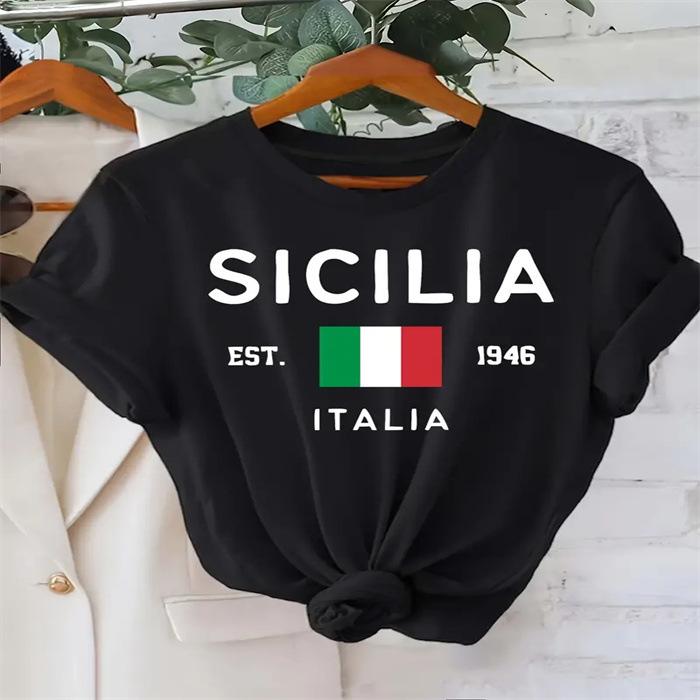 Summer New Women's Fashionable Casual Home Commuting Versatile Round Neck Short Sleeved T-shirts