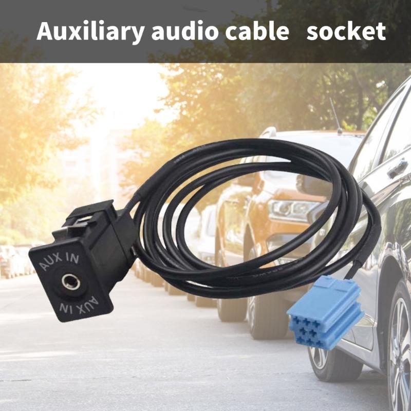 Car Radio Adapter Stereo Stereo Aux Cable 8 Pin Connector Module Adapter Car Stereo Aux Cable Accessories