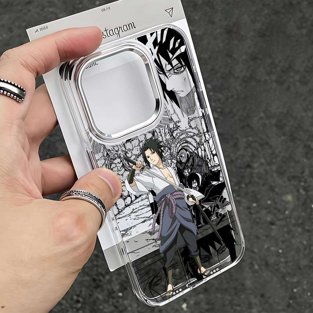 Anime Uchihas Sasukes Phone Case for Samsung Galaxy S26 S25 S24 S23 S22 S21 S20 Note20 FE Ultra Edge Plus 4G 5G Clear