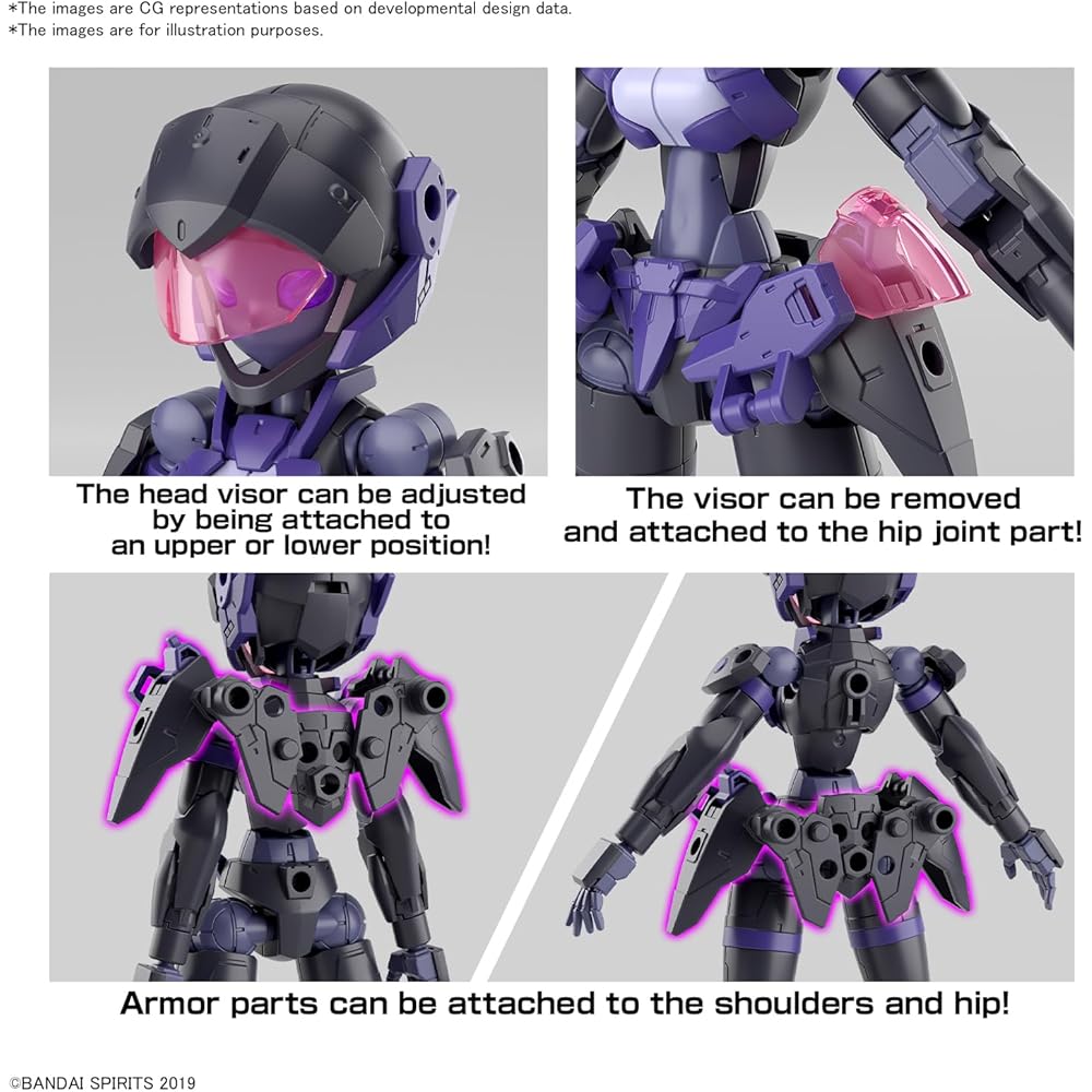 Bandai Spirits 30MM EXM-H15E Achervy Type E 1/144 Scale Color-Coded Plastic Model Kit